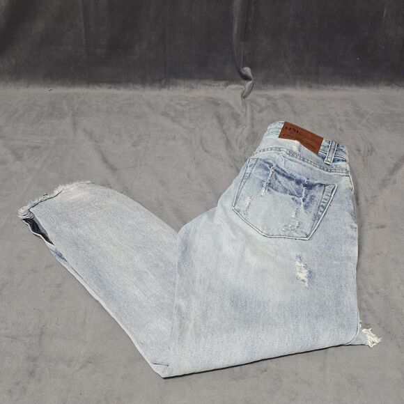 One x One Teaspoon Light Wash High Waist Freebird Zipper Ankle Jeans, Sz 26 - Picture 1 of 12